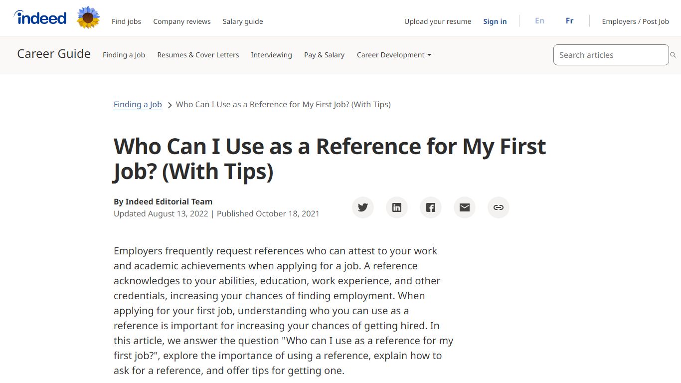 Who Can I Use as a Reference for My First Job? (With Tips)